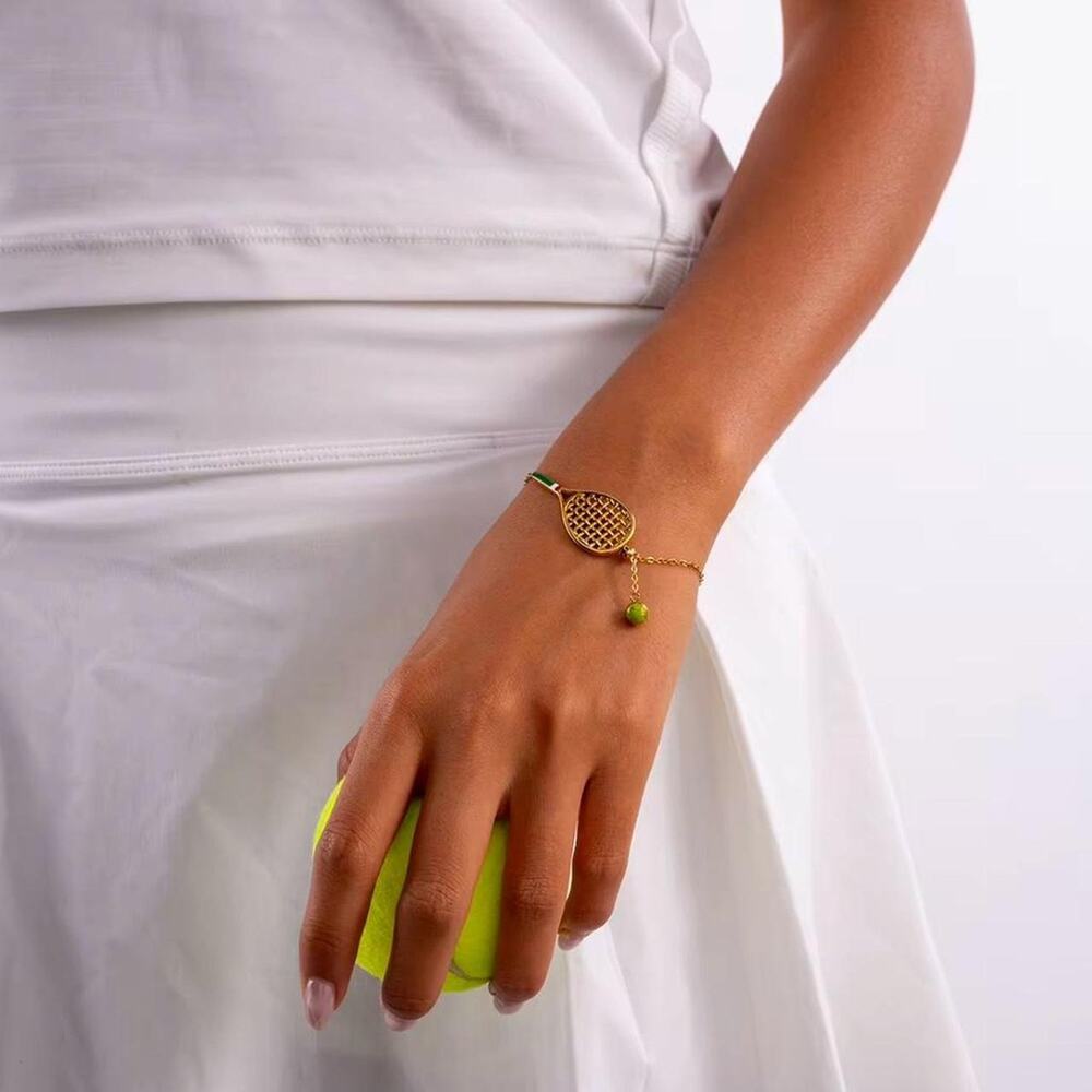 Tennis bracelet with tennis ball - Picture 2 of 4